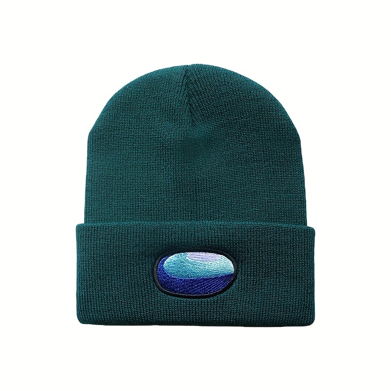Space Werewolf Killing Embroidery Knitted Hat Autumn Winter Warm Woolen Hat