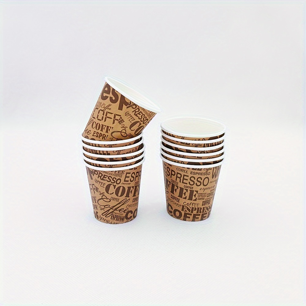 100pcs/pack 2.5oz Paper Cup White/Kraft Disposable Cup Small Mini