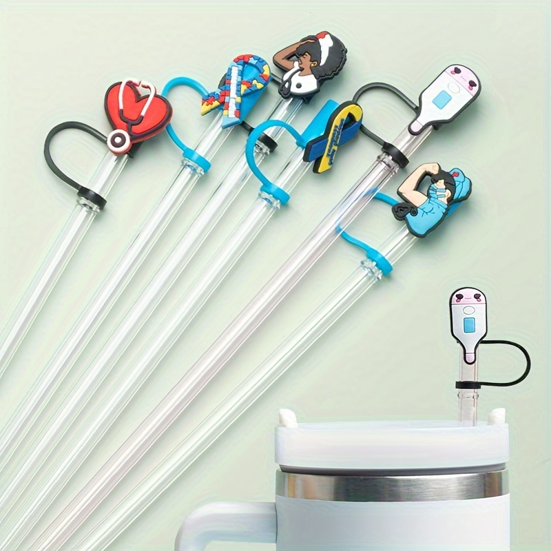 Reusable Nurse Theme Straw Covers - Keep Your Straws Dust-free & Protected!  - Temu