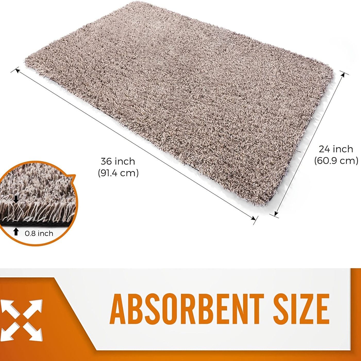 Super Absorbent Doormat Magic Step Door Mat Microfibre Washable Indoor  Outdoor