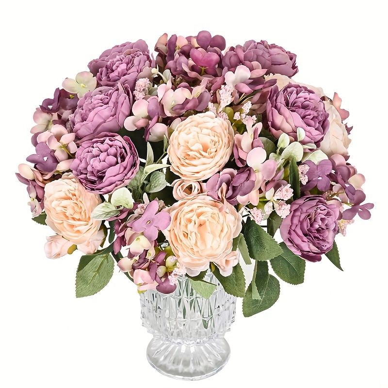 1 Bouquet Of Simulated Bridal Bouquets Simulated Hydrangea - Temu
