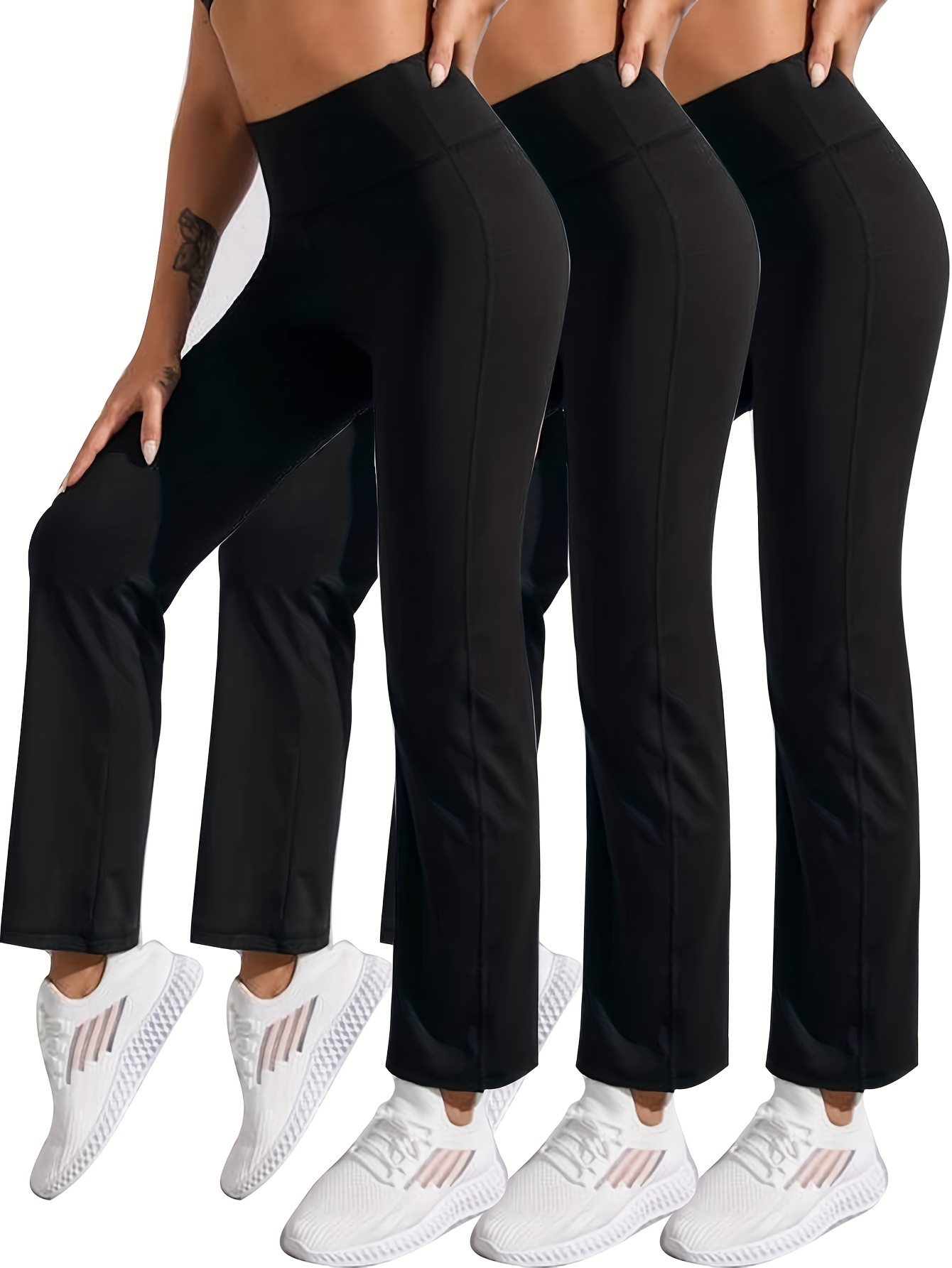 Spalding womens Activewear High Waisted Bootleg Yoga Pants