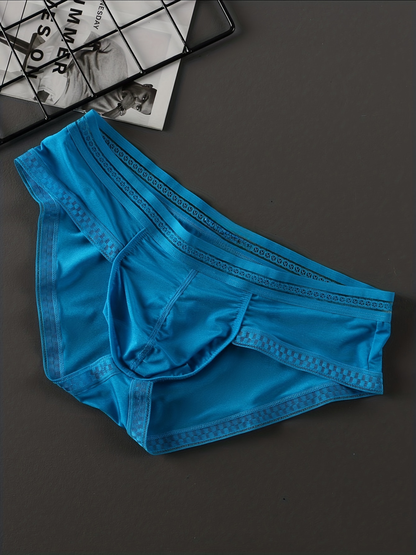 Men's Sexy Mini Micro Briefs Men's Microfibre Briefs Without Seam Hipster  Trunks Ice Silk Breathable Briefs Men's Underwear Low Waist Underpants Fit  Soft Triangular Panties, blue, l : : Fashion