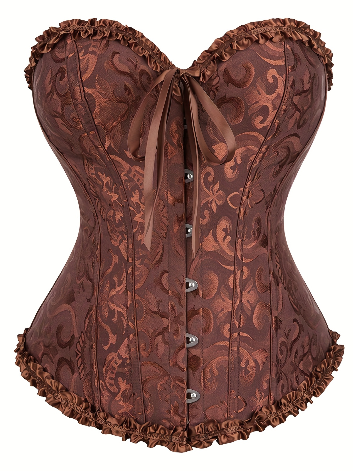 Elegant Floral Lace Brown Waist Cincher Corset For Women Body Shaper,  Girdle, And Extender Streetwear Decorations From Rainbowwo, $9.7