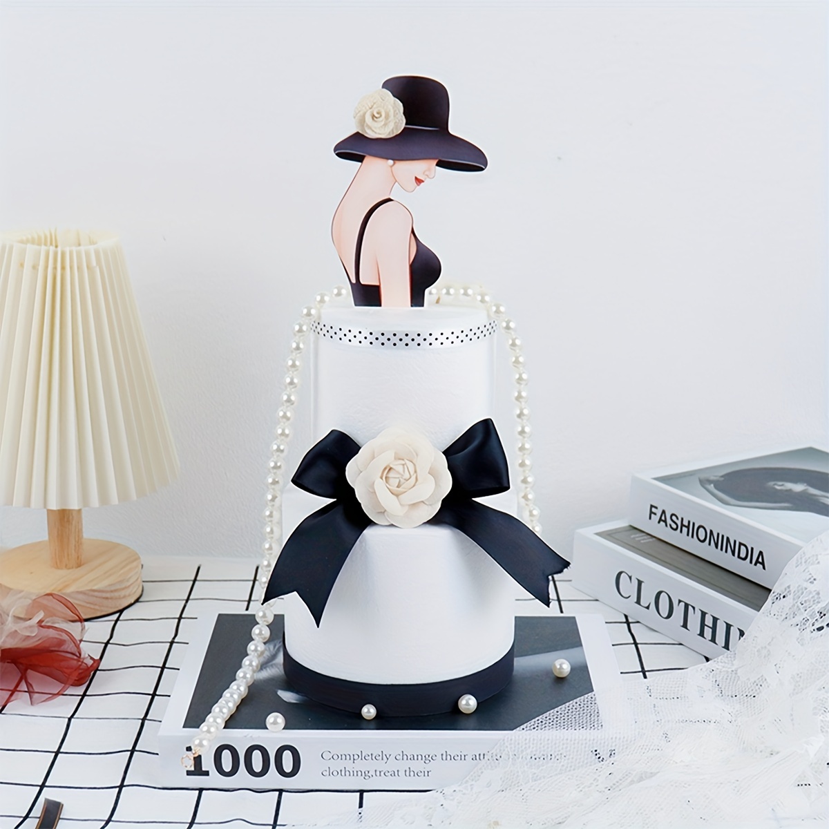 Fashion Cake Topper - Black