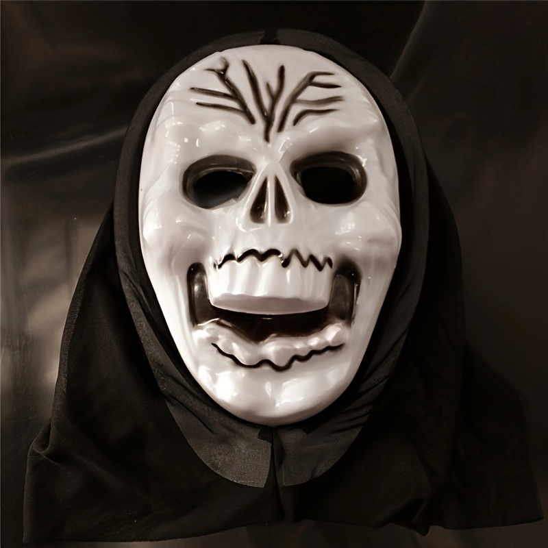 Scary Ghost Face Halloween Mask Scary Mask - Temu