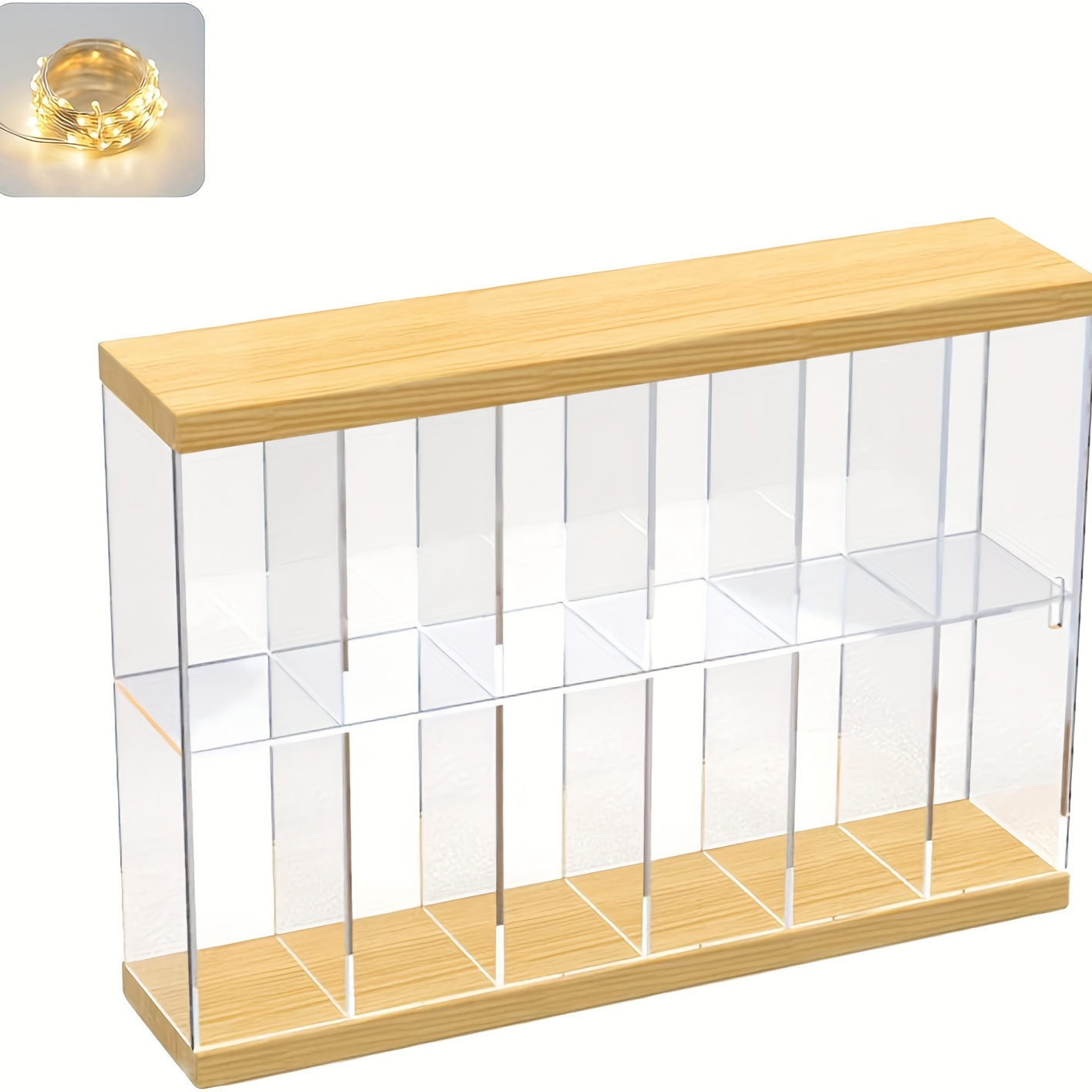 Vitrina acrílica para minifiguras Funko Pop, caja de almacenamiento  transparente montada en la pared o escritorio, organizador de Mini Juguetes  Para el hogar