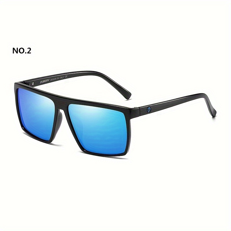 Premium Classic Polarized Large Square Sunglasses, for Men Women Outdoor Sports Party Vacation Travel Driving Fishing Supplies Photo Props,Temu