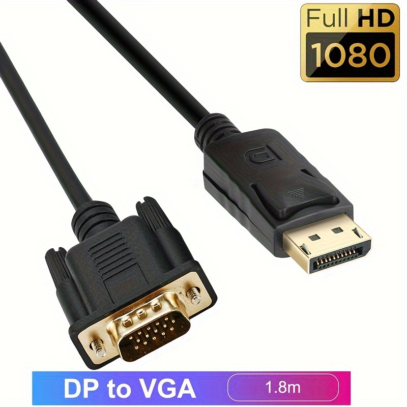 Vention – Câble Displayport Vers Vga 1080p, Convertisseur Mâle