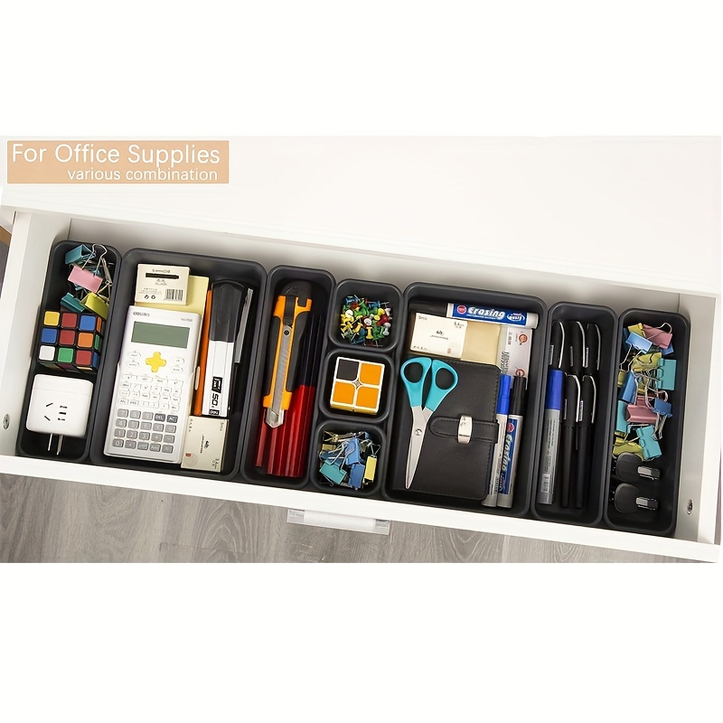 Interlocking Desk Drawer Organizer Separator Office bathroom - Temu