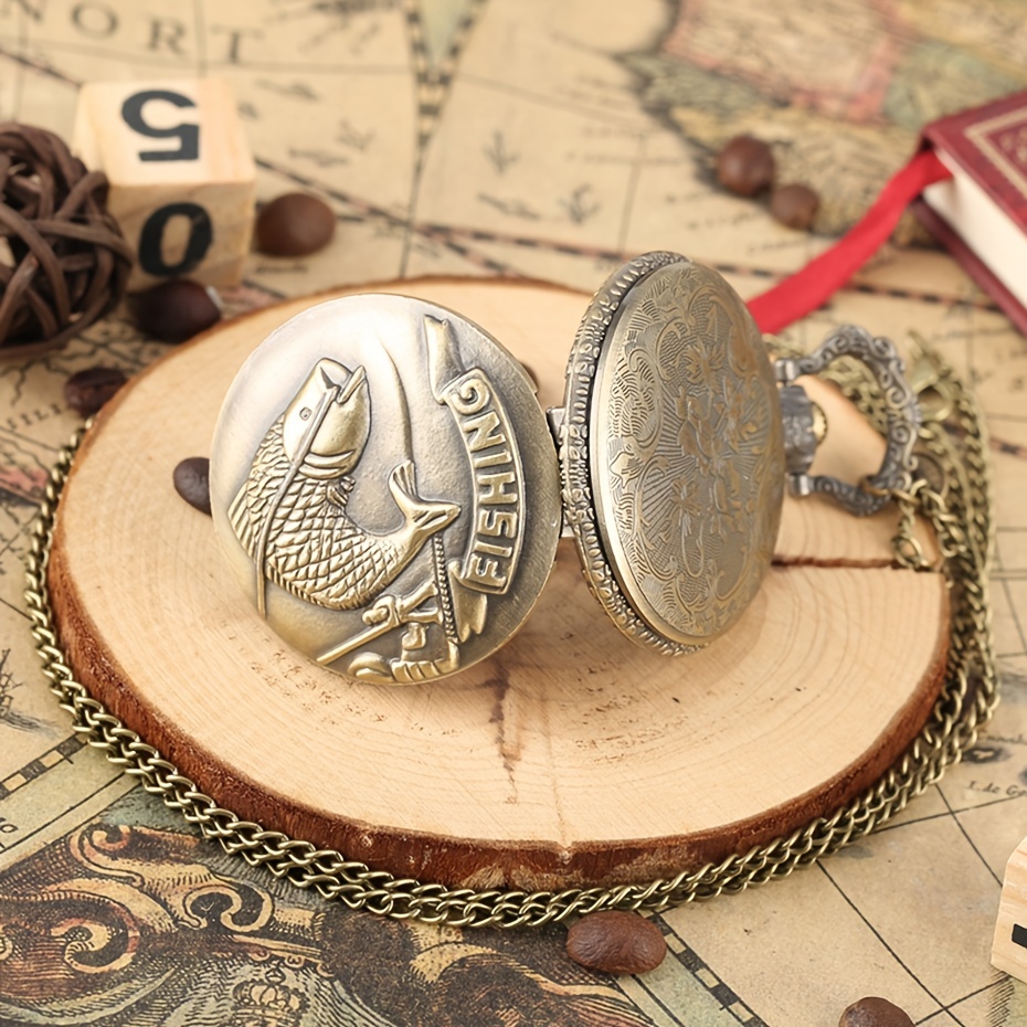 Fishing sales pocket watch