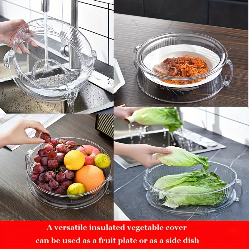 Stackable Multi Layer Heat Preservation Vegetable Cover Leftover Food Cover  Storage Box Dust-proof Insulation Food