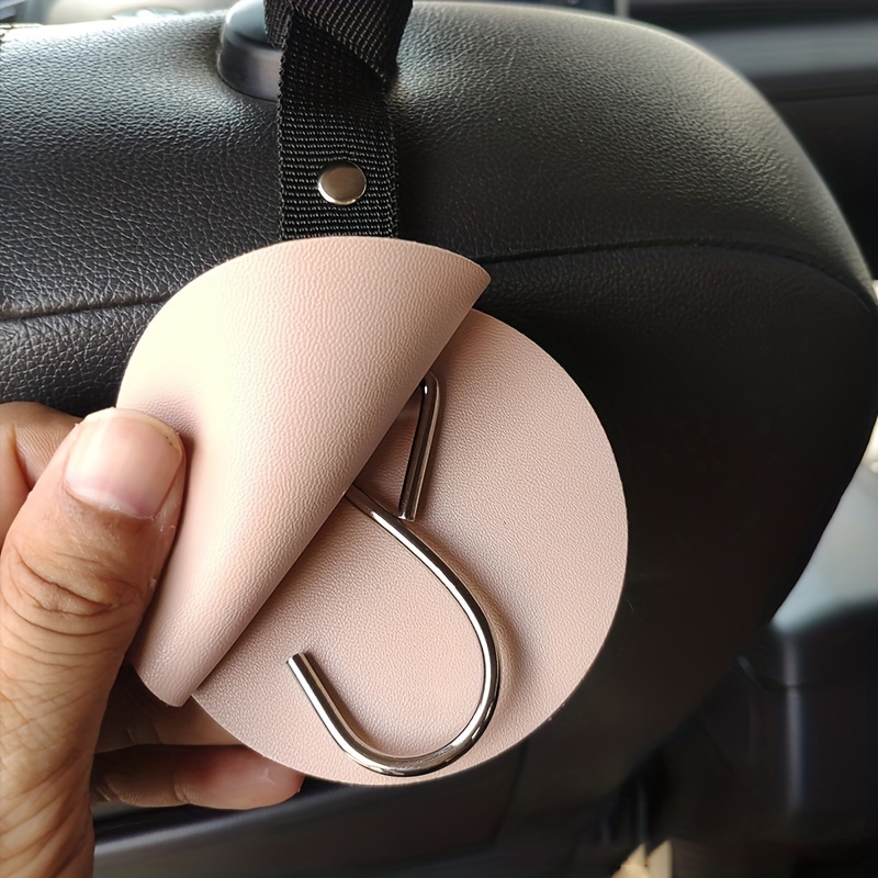 1pc Autositzhaken Leder Versteckter Kreativer Haken Aufbewahrungszubehör  Sitzrücken Haken
