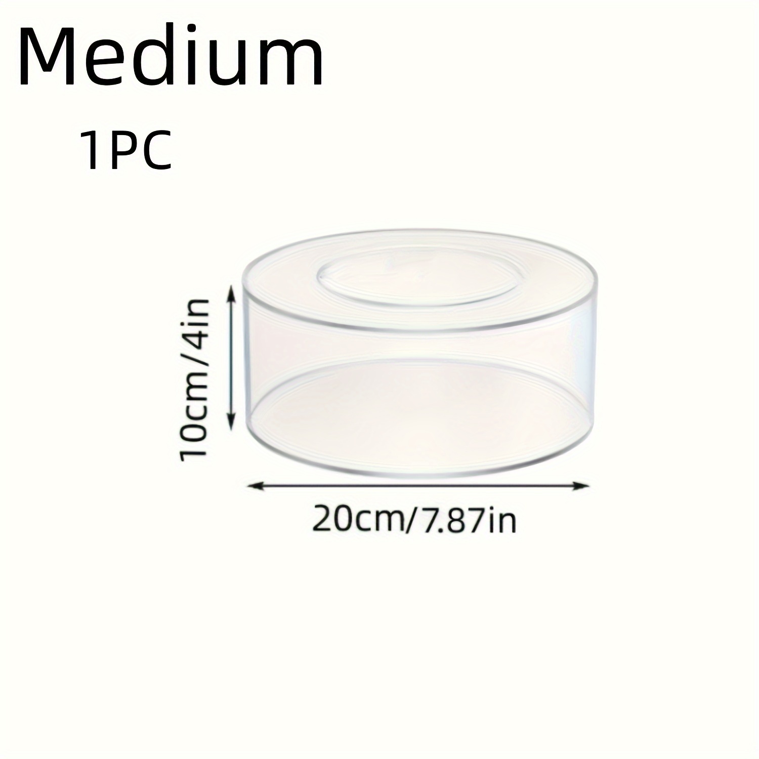 Medium Clear Plastic Cake Stand