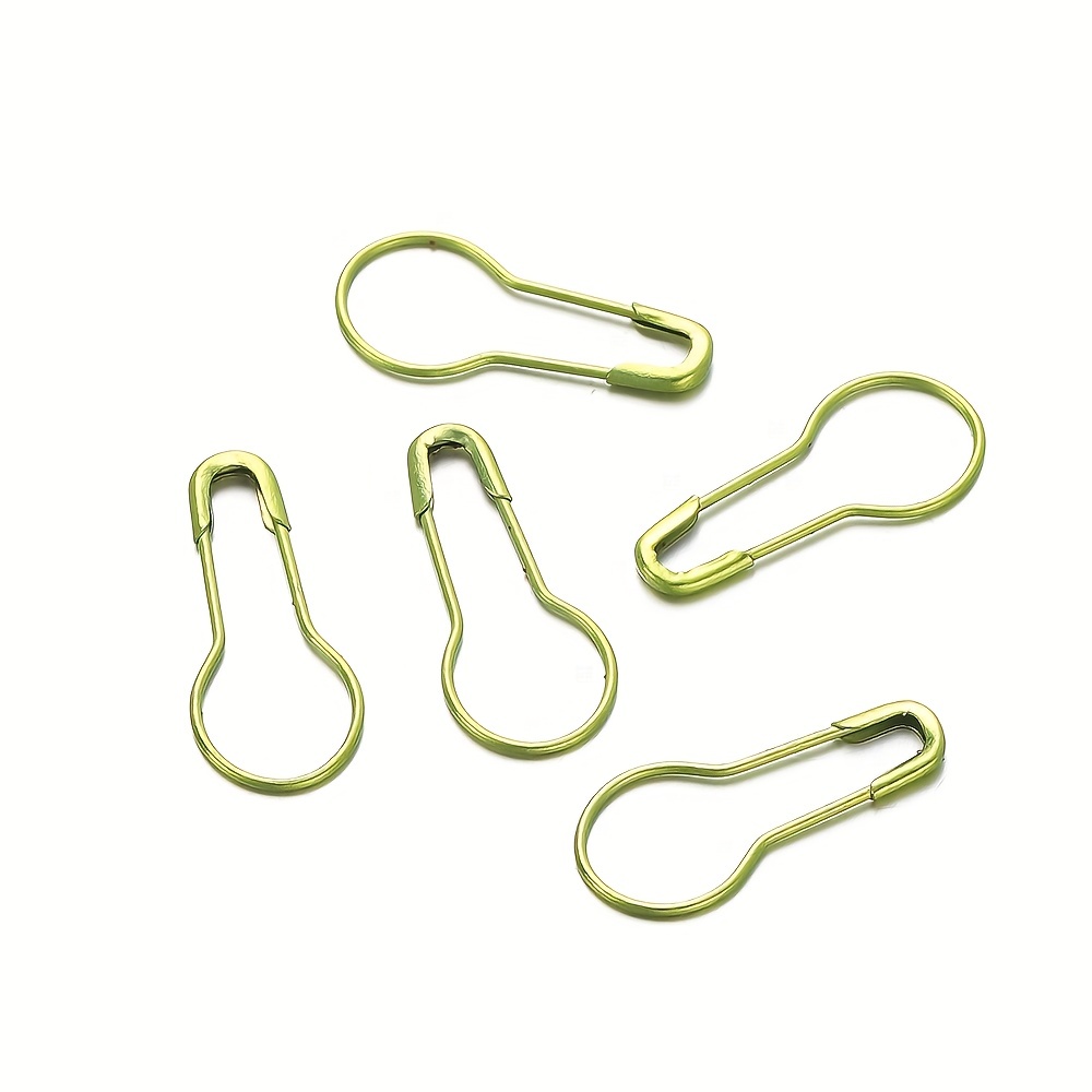 Pear Shaped Brass Safety Pins