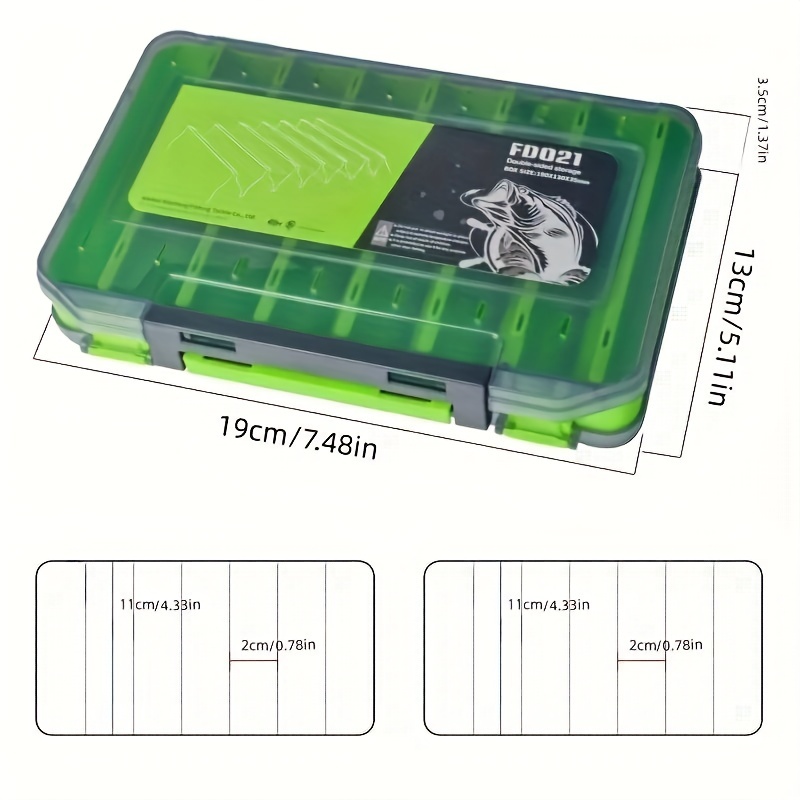Fishing Tackle Accessory Box Small Environmental PP Material Lure Box -  China Fishing Tackle Box and Fishing Box price