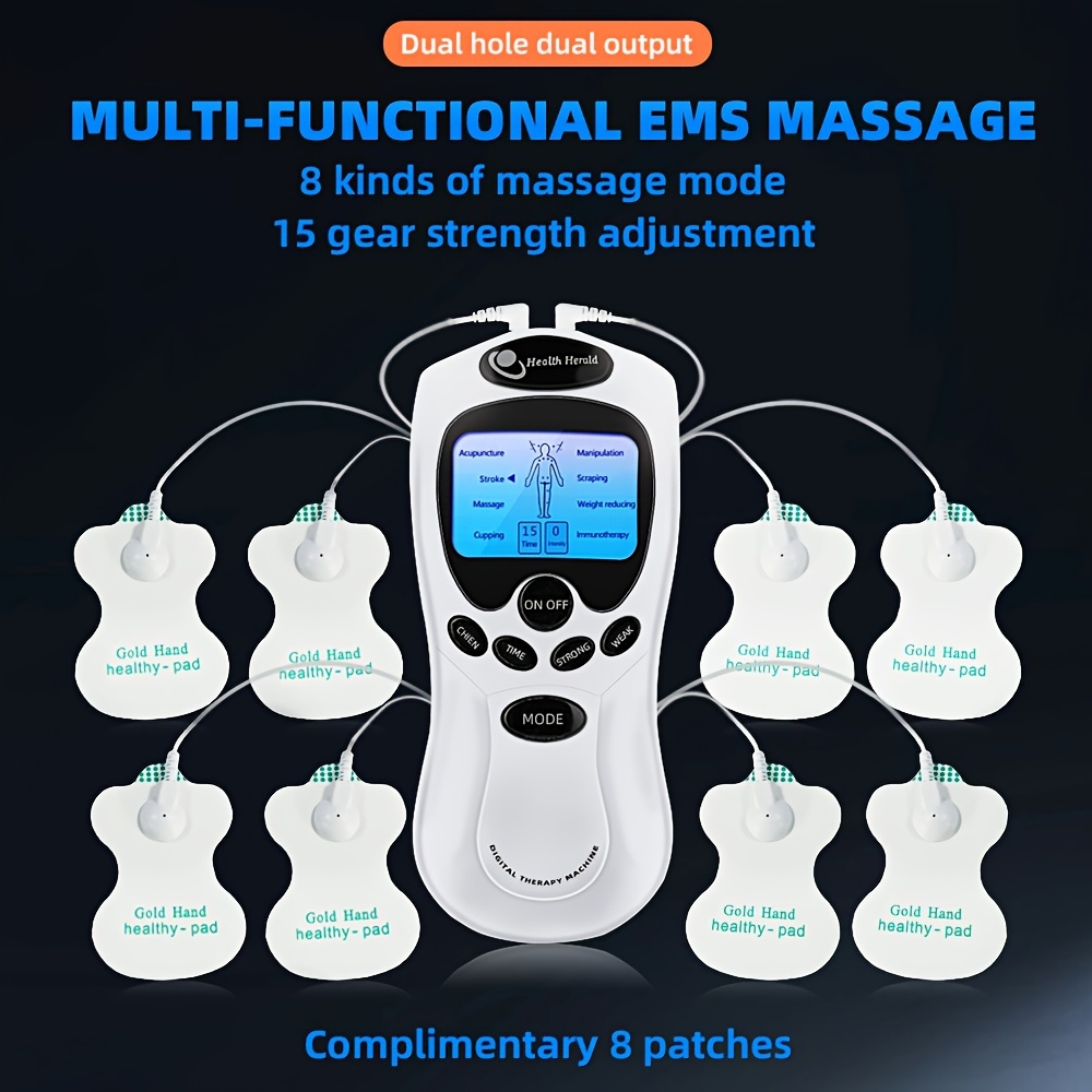 8 Gel Pads Abs Trainer - Stimulateur musculaire EMS certifié CE pour le  dos, l'abdomen, les bras, la taille, les fesses