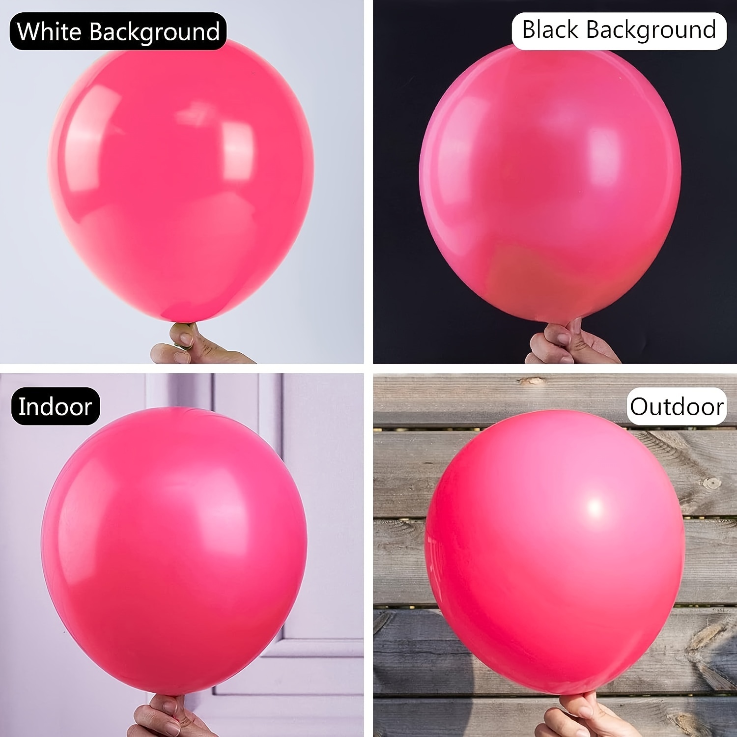 40pcs, Hot Pink Balloons, 10inch Rose Red Latex Party Balloons Helium  Quality For Pink Theme Party Wedding Christmas Girl's Baby Shower Sweet 16  Birth