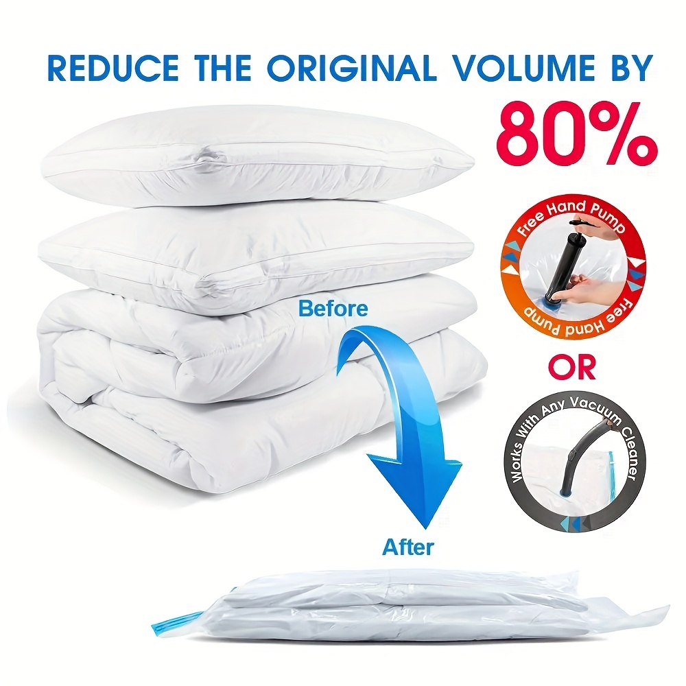 Vacuum Storage Bags Pa+pe Material Saves 80% On Clothes Storage Space - Vacuum  Sealing Bags For Comforters, Blankets, Bedding, Clothing - Compression Seal  For Closet Storage For Small Business Owners/shops/retailers - Temu
