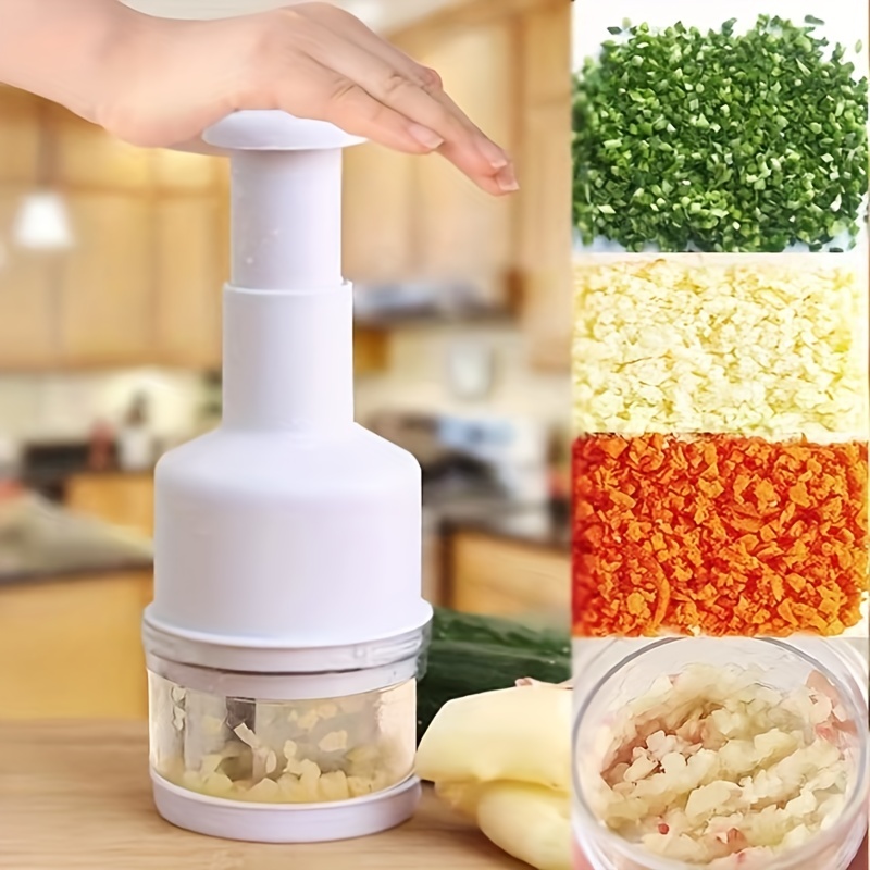 1 Cortador De Ajo Creativo De Acero Inoxidable, Picadora De Cebolla,  Máquina Prensadora De Ajo A Presión Manual, Herramientas Para Pícnic Al  Aire Libre, Utensilios De Cocina - Temu