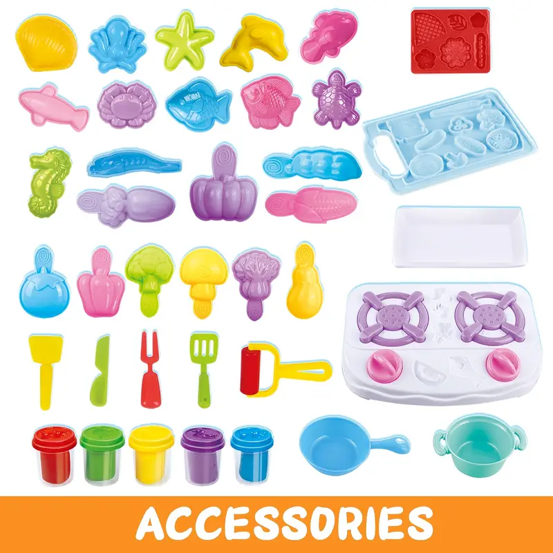 Play Pretend Play Food Cooking Toys Set