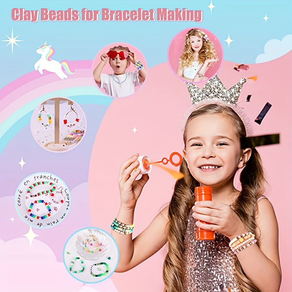 10700pcs Clay Beads for DIY Bracelet Making Kit