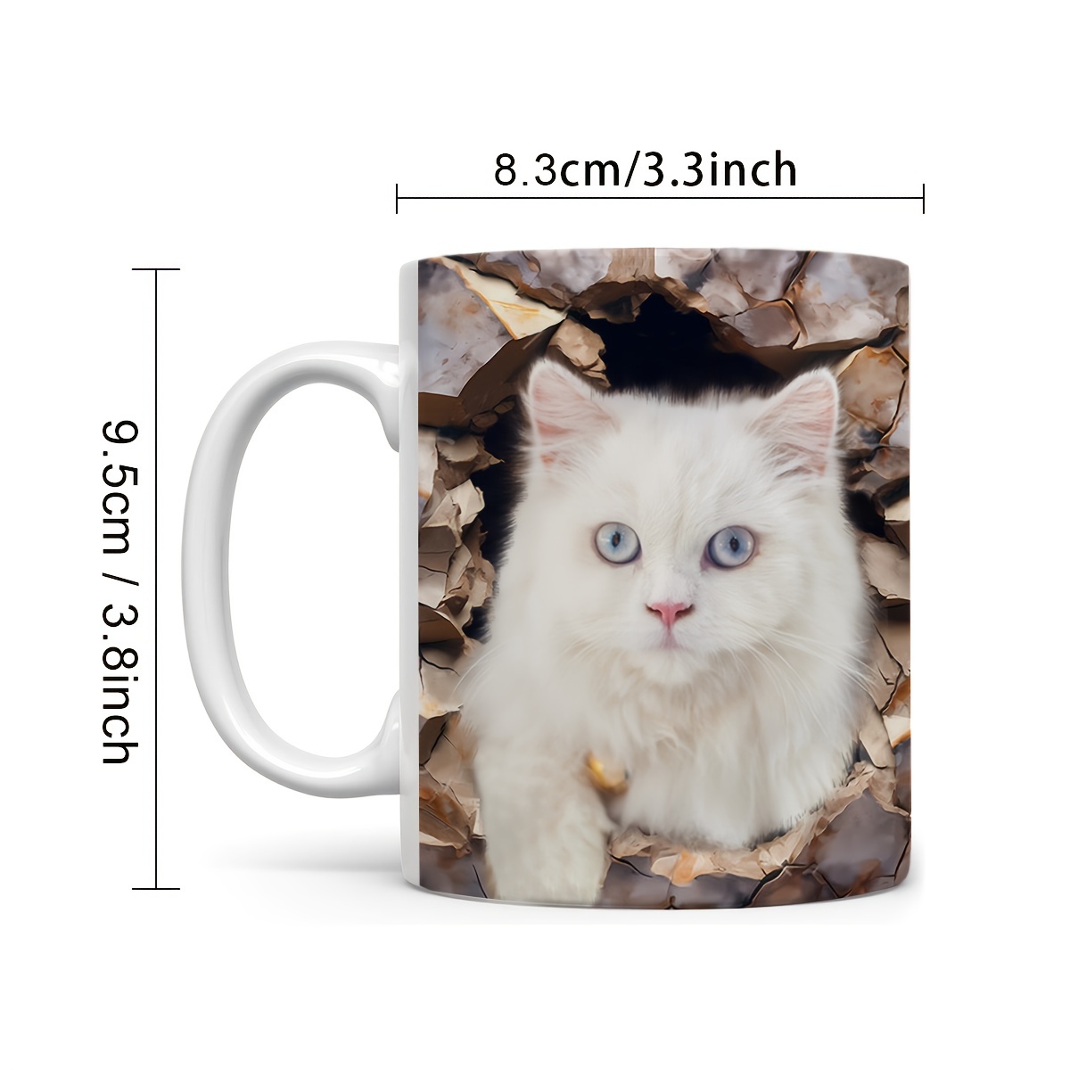 Halloween Cute Ceramic 3d Black Cat Coffee Cup Cat Lovers - Temu