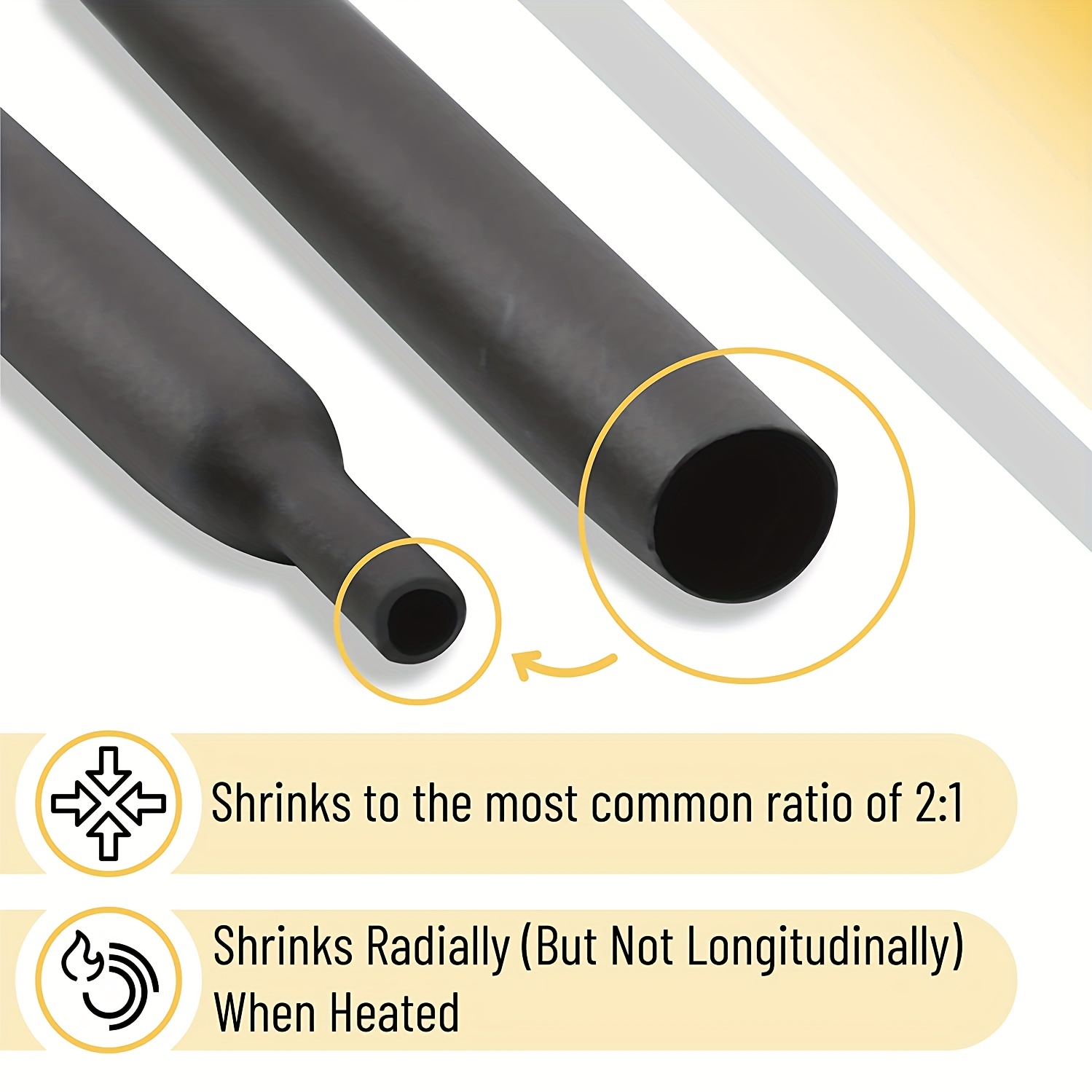 Heat Shrink Tubing Kit,Mini Heat Gun + 328 PCS Heat Shrink Wrap Tube 2:1.:  : Industrial & Scientific