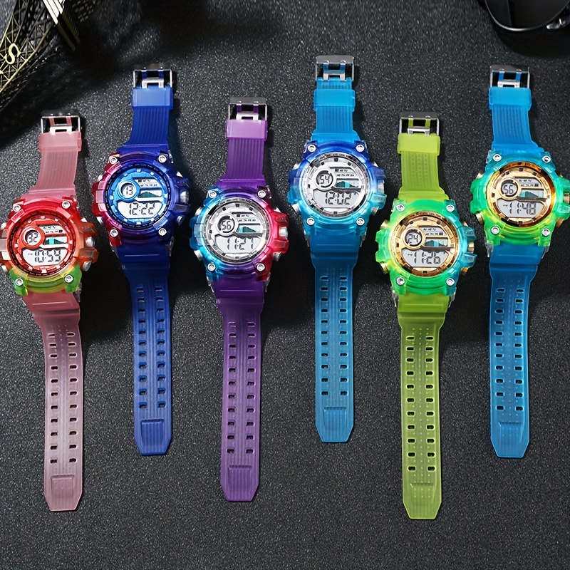 Student Fashion Colorful Luminous Multi Function Powder Electronic