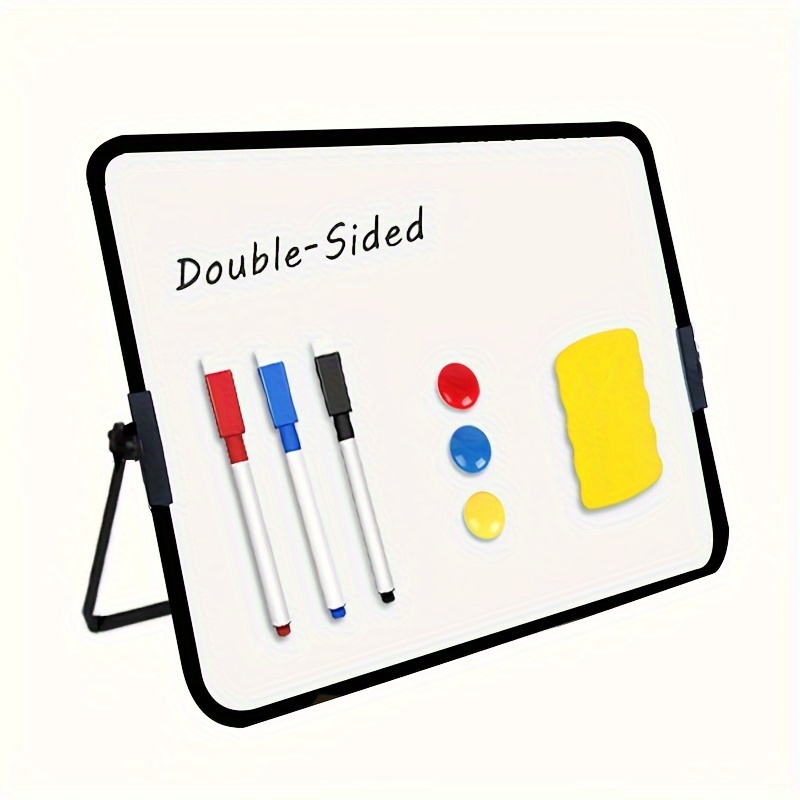 Recommend a magnetic dry wipe small whiteboard with double-sided