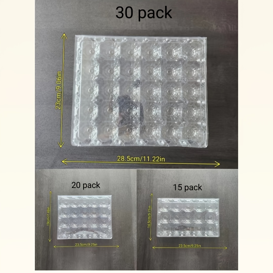 Oversized 30 Egg Plastic Tray for Jumbo Eggs