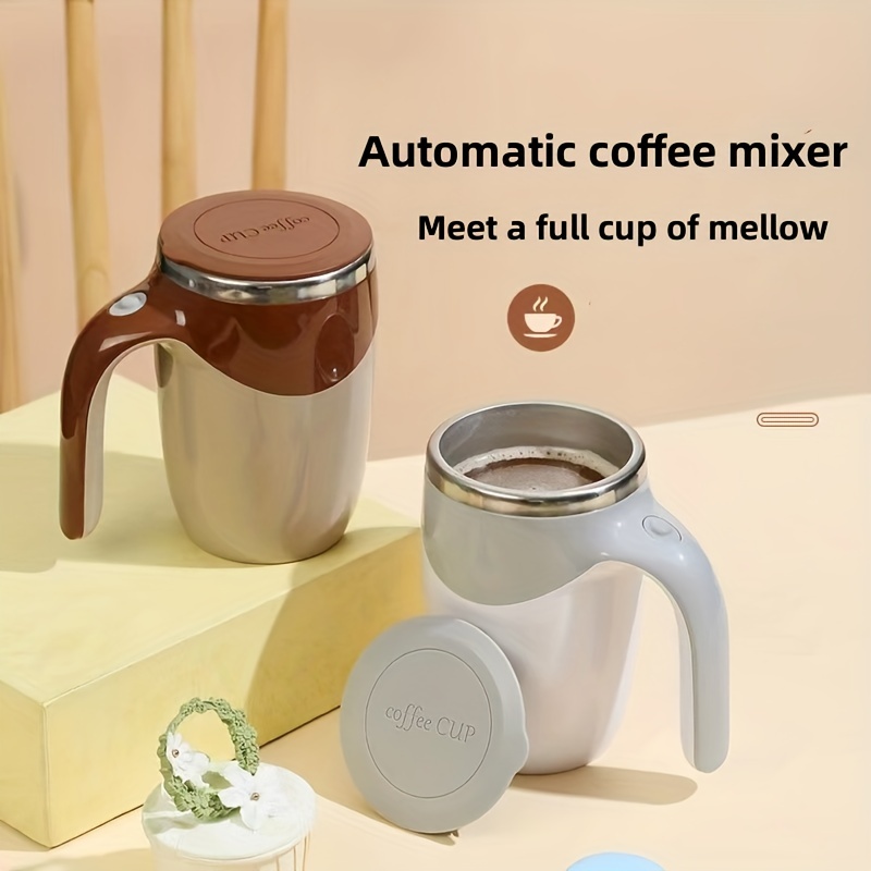 Electric Mixing Cup Stirring Coffee Cup Automatic Mixing Mugs Cup Lazy  Rotating Magnetic Water Cup Coffee Mug Tea Cup 350ML/12.85OZ