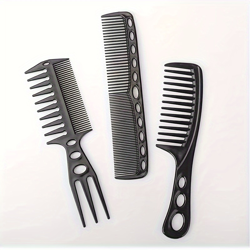 Entwirren Haarkamm – Doppelseitiger Friseurkamm Mit Feinen & Breiten Zähnen, Rot, Für Zu Hause & Salon
