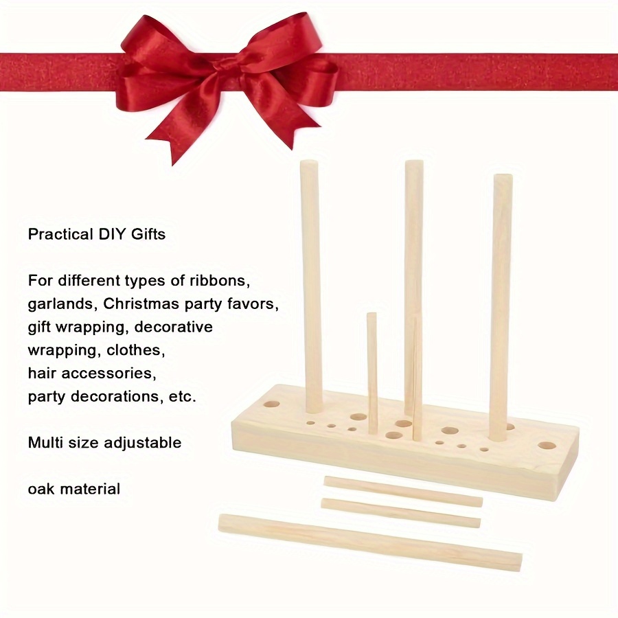 Bow Maker Gift Bow Maker for Ribbon Wooden Multi Size Adjustable with  Wooden Board Sticks for Making Bows DIY Crafts Party Decorations Bow Maker  Tool