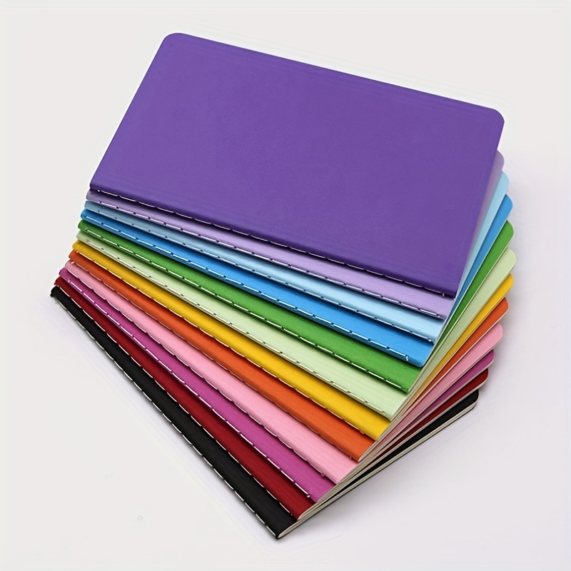 A6 Colorful Paper Cover Lined Paper Notebooks /60 Pages - Temu