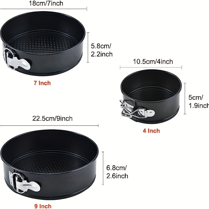 1PC 4 Inch Cake Pans Baking Tin Non-stick Springform Baking Tray