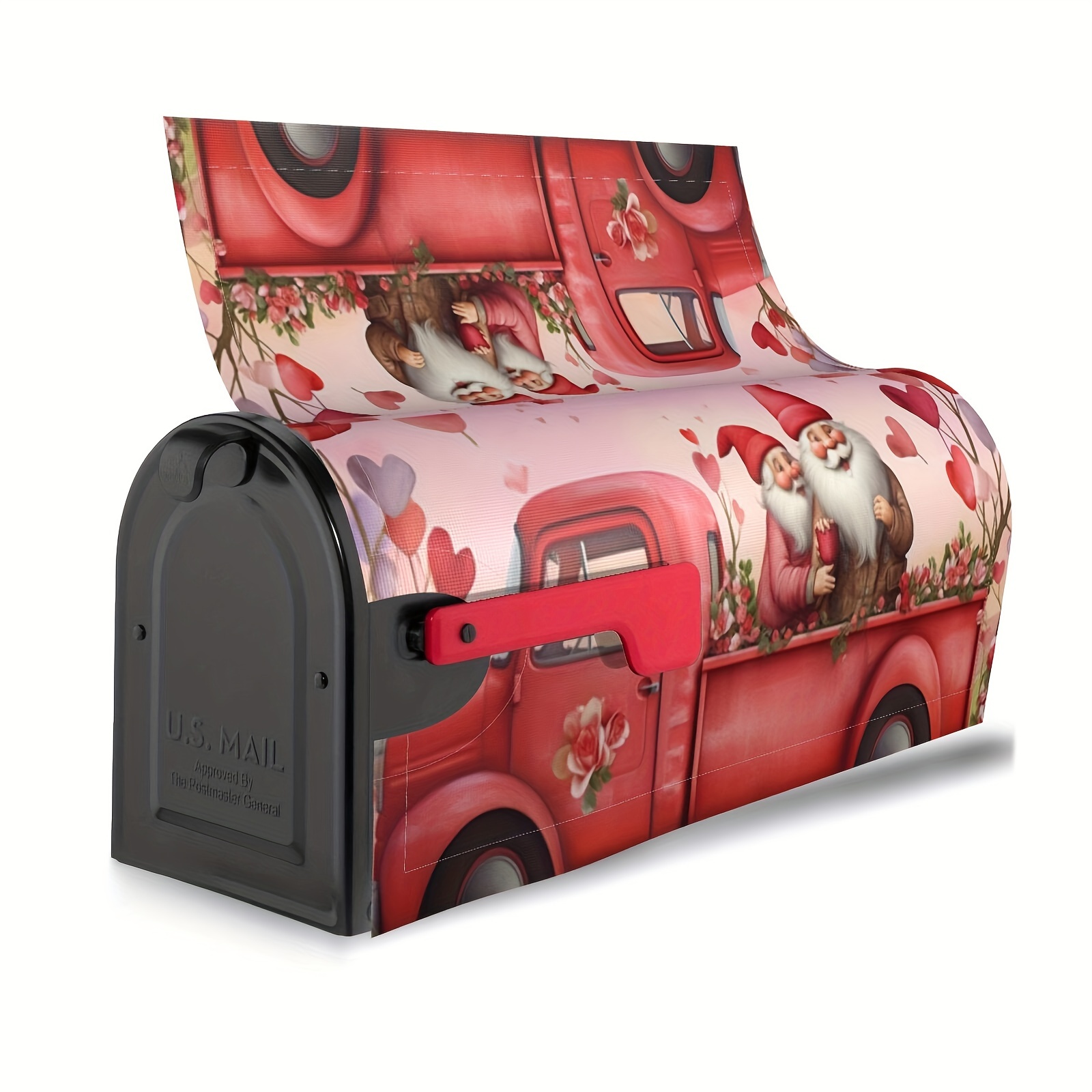 1pc バレンタインノームメールボックスピンクトラックホリデーメールボックスカバーバレンタインデーのメールボックスカバー Temu Japan