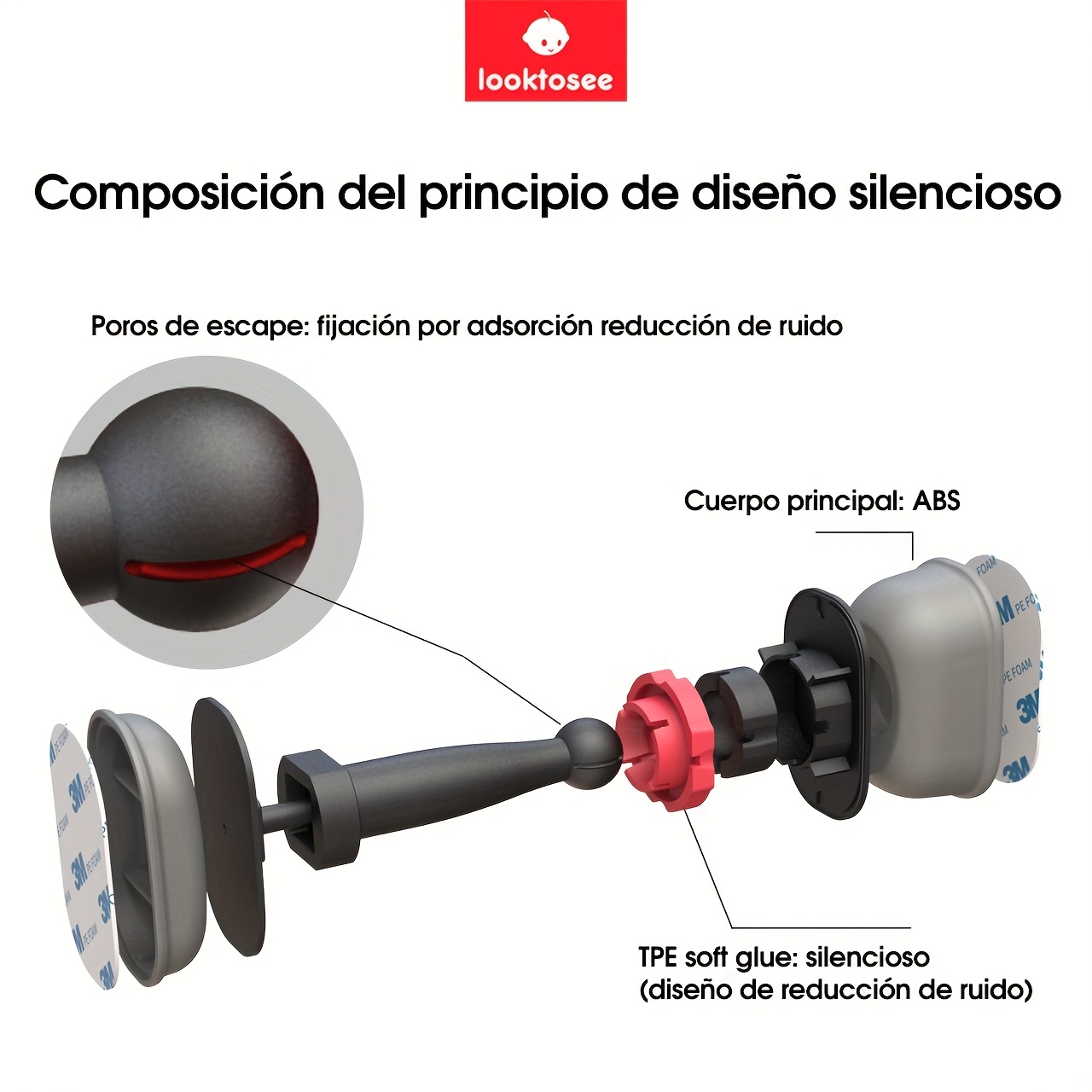 Tope de puerta magnético a prueba de viento tope de puerta de suelo de  pared Invisible herrajes para Hugtrwg Para estrenar