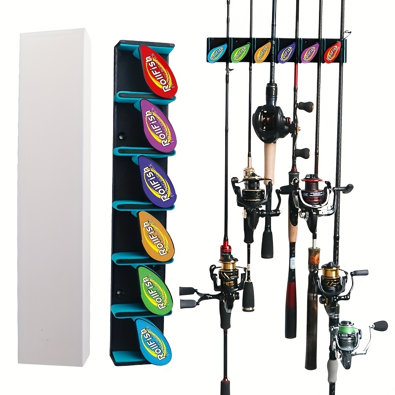 Wall mounted Vertical/horizontal Fishing Rod Storage Rack - Temu