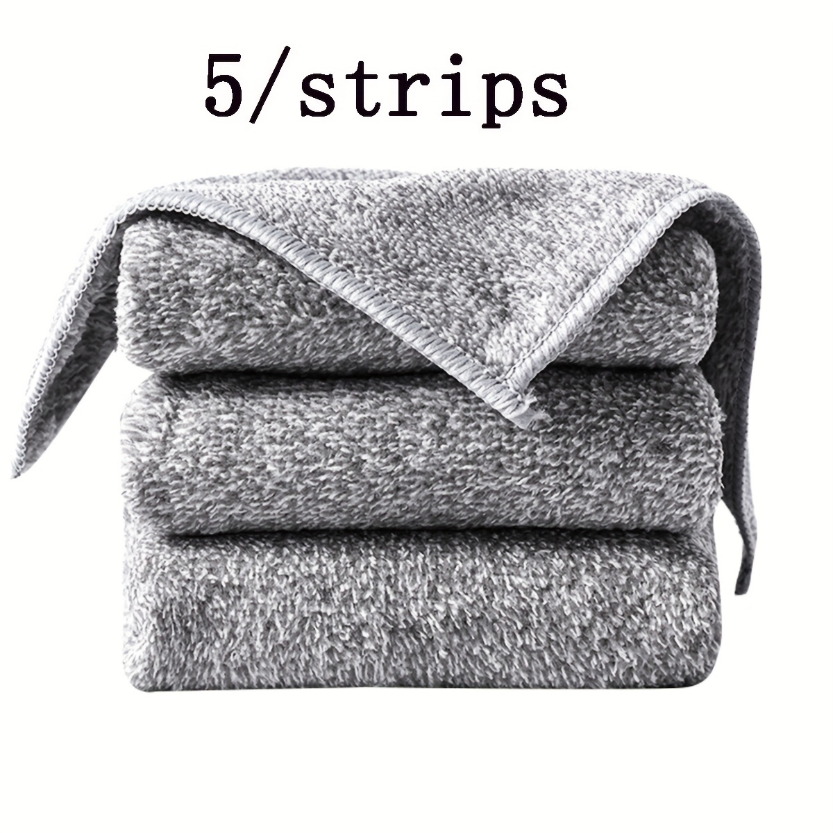 1/3/5Pcs Microfiber Cleaning Towel Set Kitchen Bamboo Fiber Towels