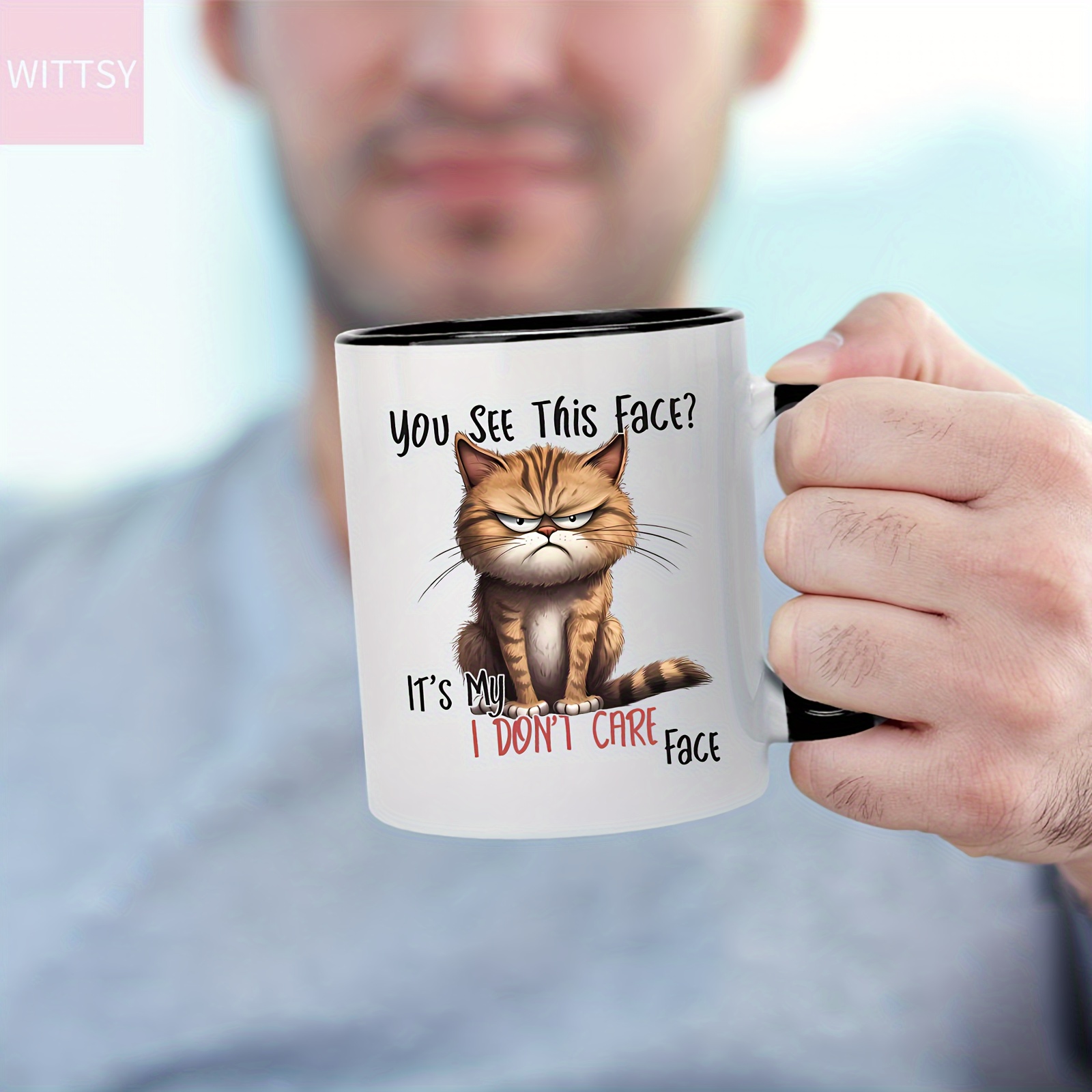 TeeDesign Tazza divertente GATTO dito medio - Mug sono per la democrazia vi  consento di darmi ragione : : Casa e cucina