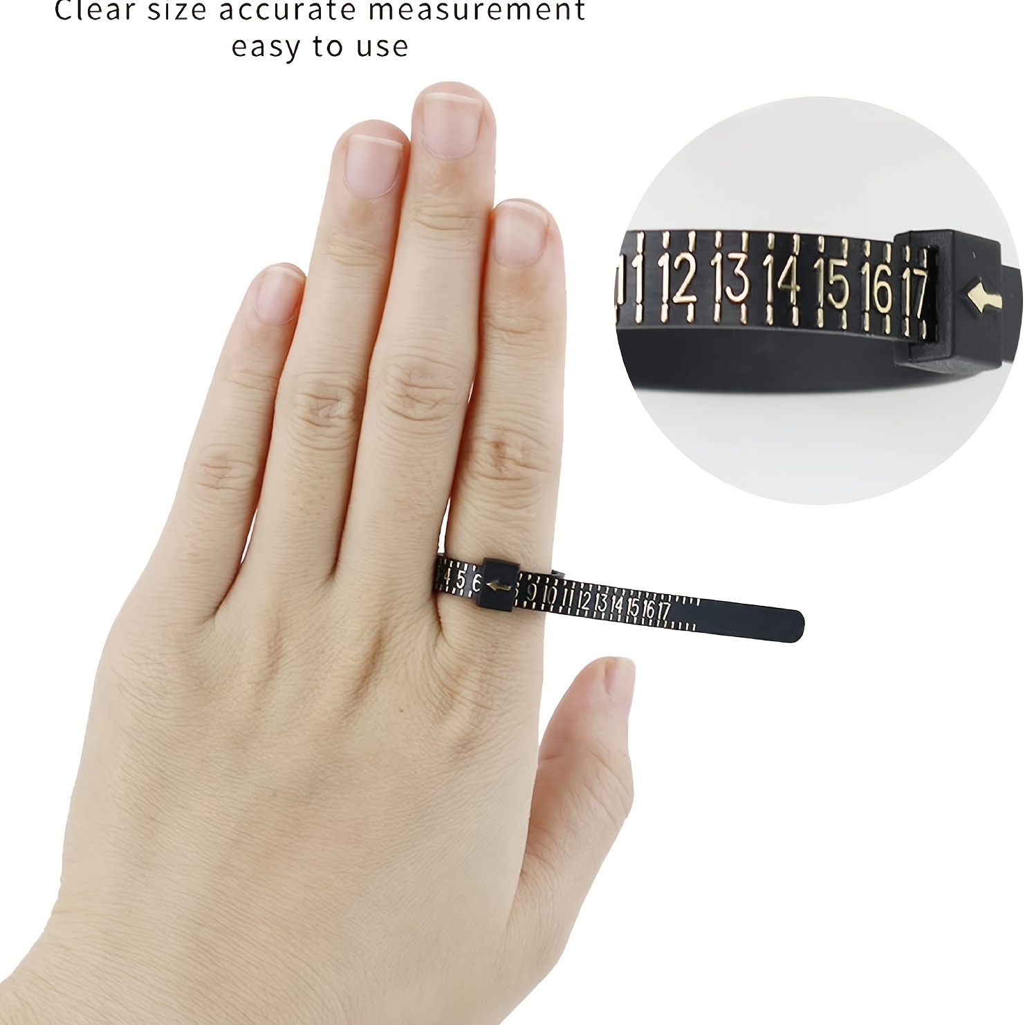 Ring Sizer Ring Measurement Tool Reusable Finger Size Gauge - Temu