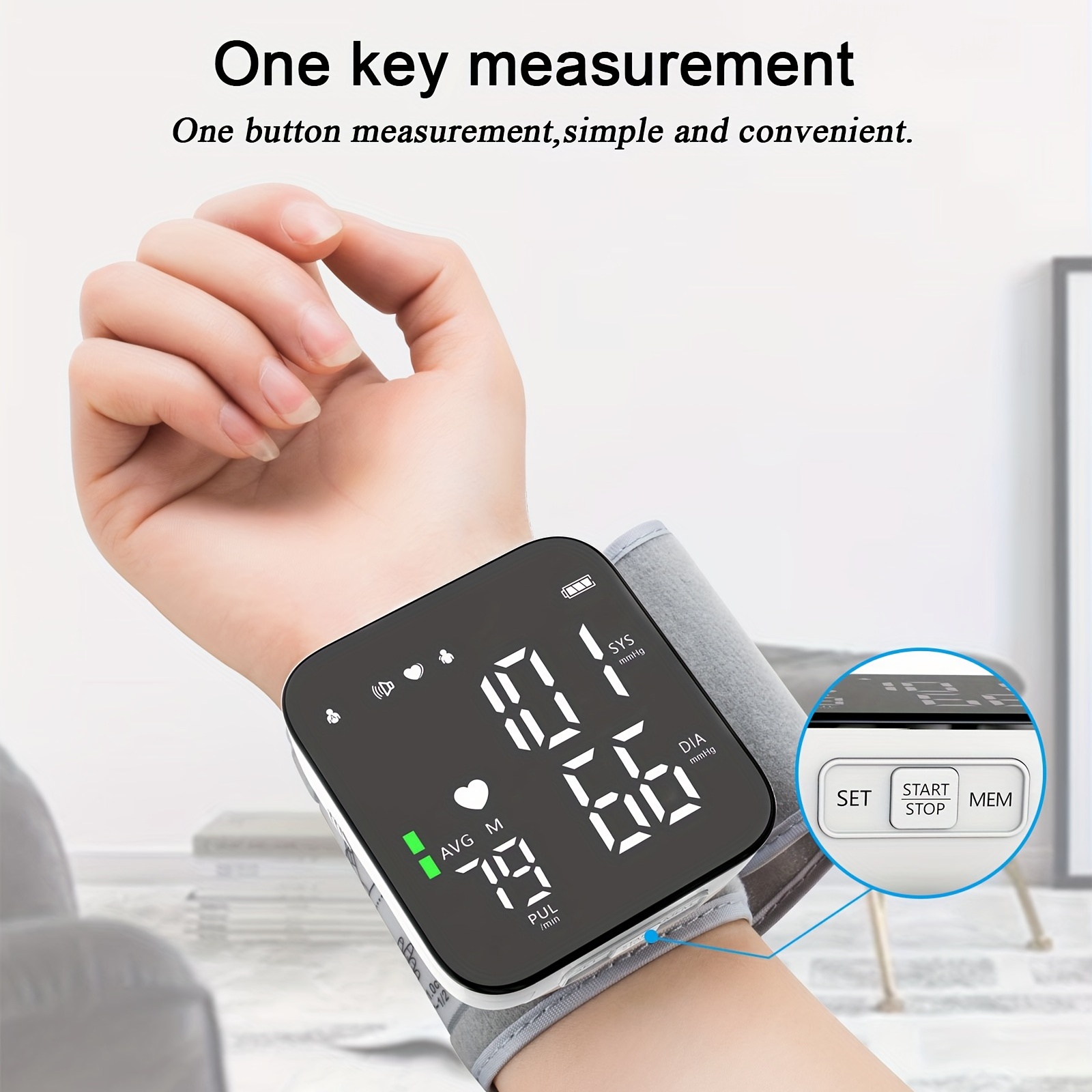 ALPHAGOMED Accurate Blood Pressure Monitor for Upper arm Adjustable BP Cuff  (21 inch Cuff Long)for Home Use Automatic Upper Arm Digital Machine 180  Sets Memory Include Batteries and Carrying Case Extra Large
