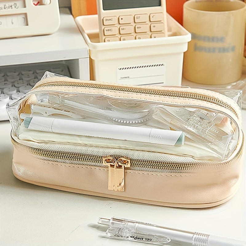 Clear Pencil Bag Clear Pencil Case Waterproof Stationery Pouch Pvc