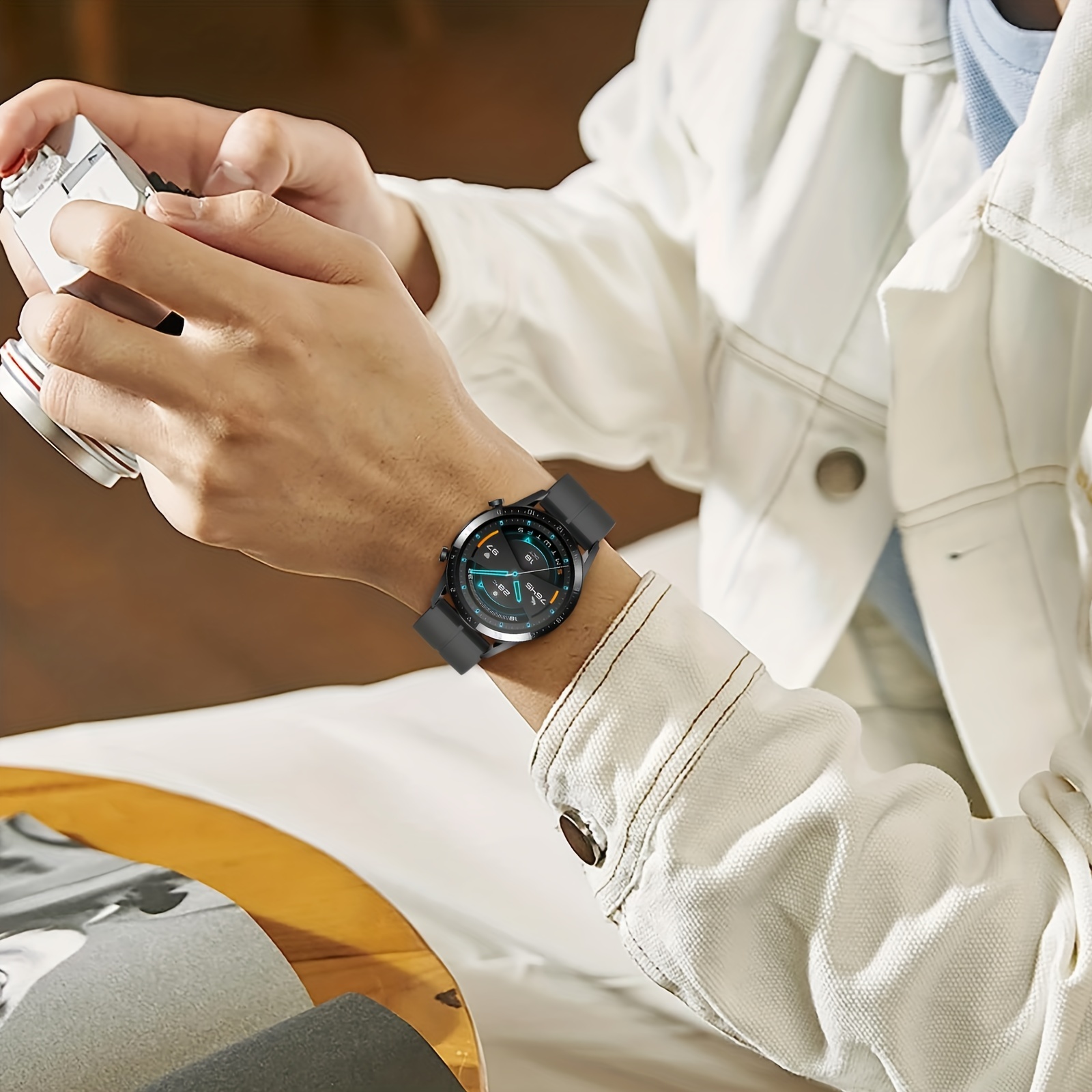 Correa Silicona Samsung Para Huawei Watch 46mm Gt Gt2 Active