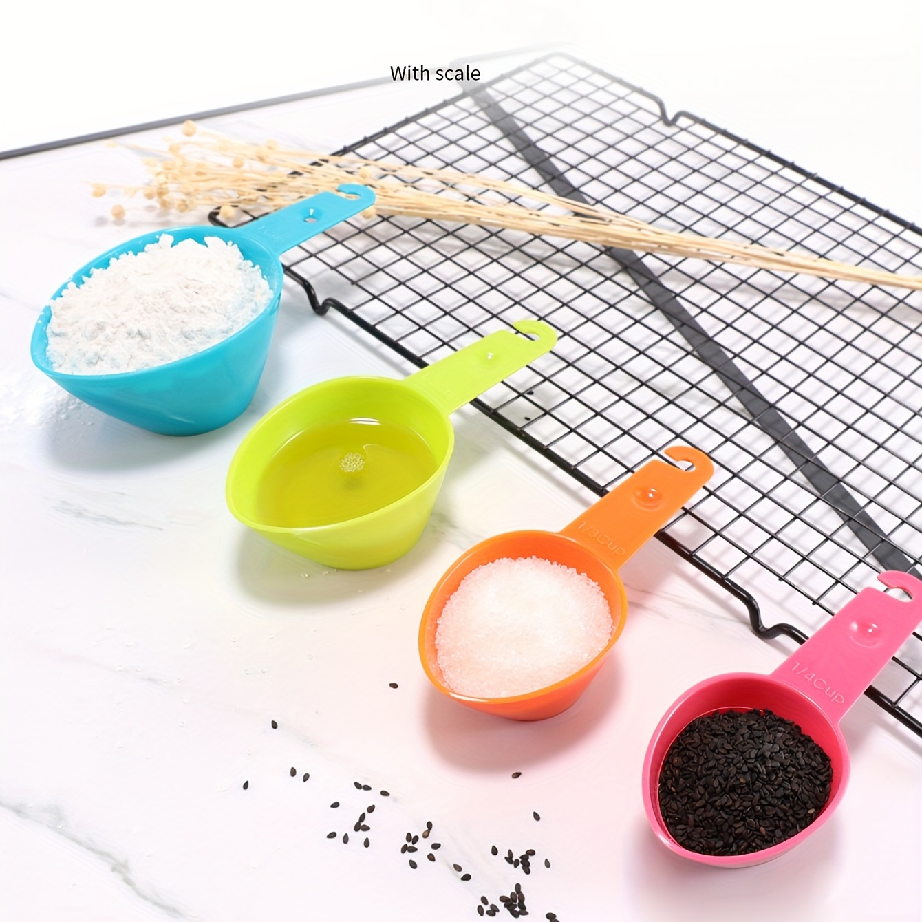 10 Piezas Cucharas Medidoras Tazas Medidoras Plástico Mini - Temu