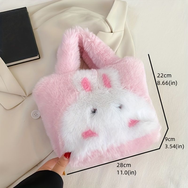 Bunny Pattern Plush Handbg Cute Cartoon Tote Bag Women's Chain Crossbody  Bag - Clothing, Shoes & Jewelry - Temu