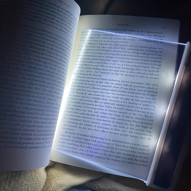  Luz de libro plana,Luz de lectura LED para leer en la cama,Luz  portátil para el cuidado de los ojos,Lámpara de lectura de luces nocturnas  claras,Luz LED transparente para libro de página
