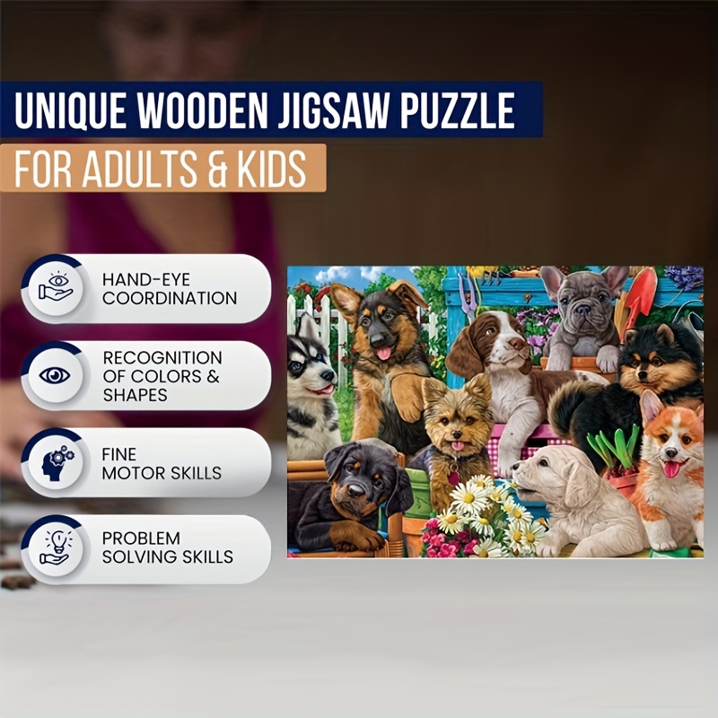 Unique Dog Home Wooden Puzzle Advanced Jigsaw For Adults And - Temu