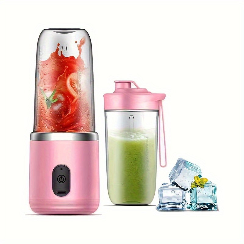 Electric Juicer Cup With Handle And Straws Portable Electric Blender  Pressure Juicer Milk Juice Milk Shake Smoothie Food Processor Usb Charger  Kitchen Stuff Kitchen Accessories Juicer Accessories Back To School Supplies  